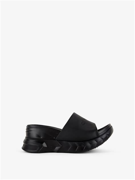 givenchy marshmallow wedge dupe|Marshmallow wedge sandals in black .